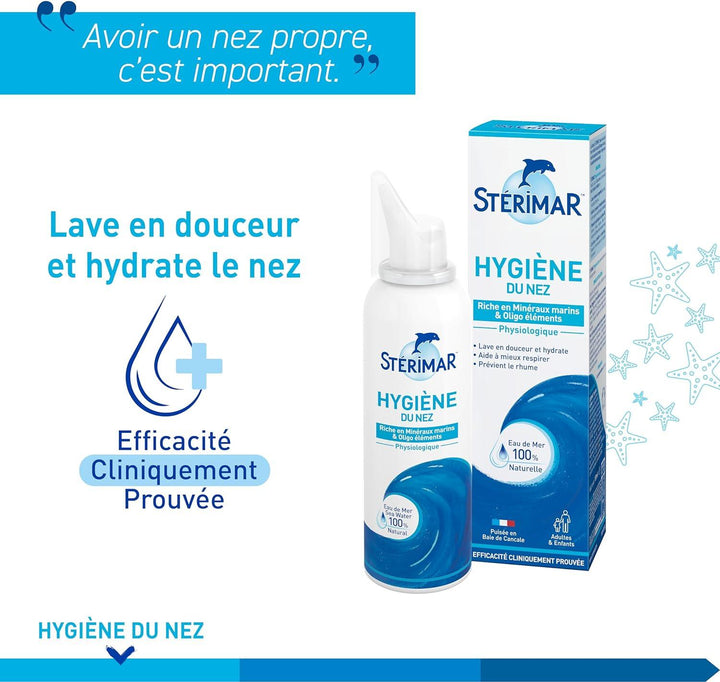 STERIMAR NOSE HYGIENE AND COMFORT 100ML - ZRAFH