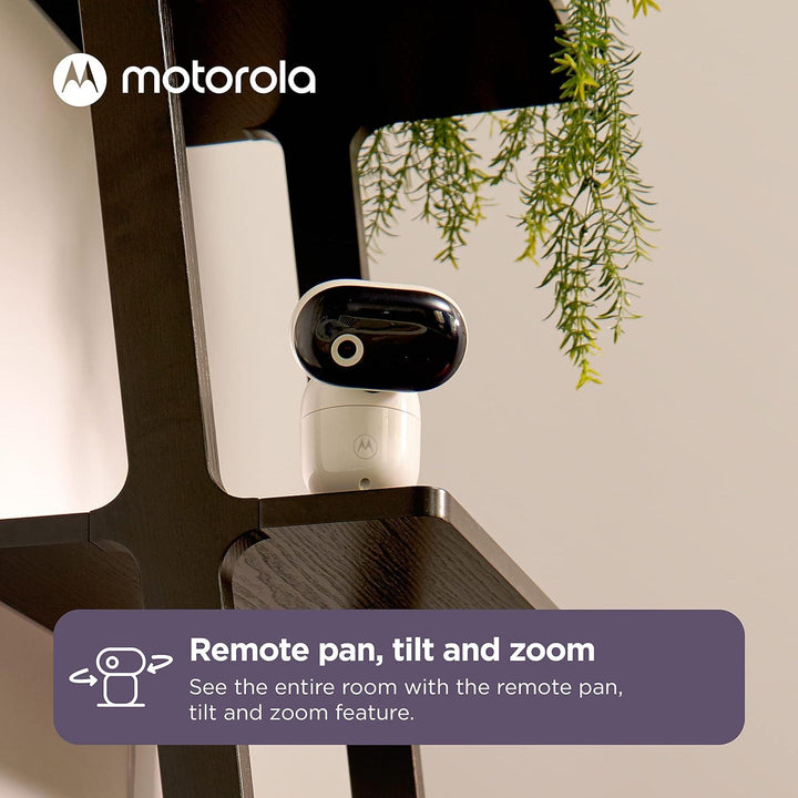 Motorola Baby Monitor Camera PIP1010 - WiFi Motorized Video Camera with HD 1080p - Connects to Smart Phone App - Remote Pan, Tilt, Zoom - Two-Way Audio, Room Temp Sensor, Lullabies, Night Vision - Zrafh.com - Your Destination for Baby & Mother Needs in Saudi Arabia