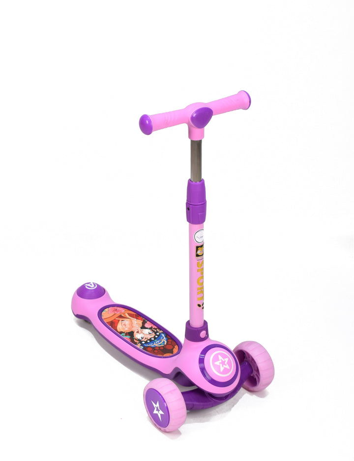 Amla - Three Cover Music Scooter, Pink Flbb-805P - Zrafh.com - Your Destination for Baby & Mother Needs in Saudi Arabia