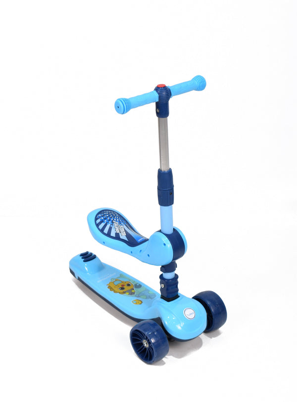 Amla - Scooter With Three Covers, Music, Blue Color Flbb-813B - Zrafh.com - Your Destination for Baby & Mother Needs in Saudi Arabia