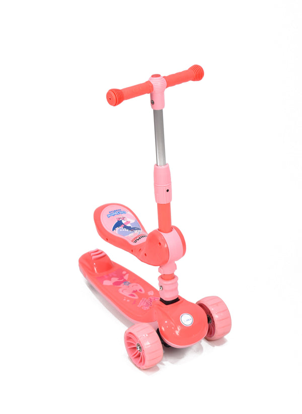 Amla - Scooter With Three Covers, Music, Red Color Flbb-813R - Zrafh.com - Your Destination for Baby & Mother Needs in Saudi Arabia