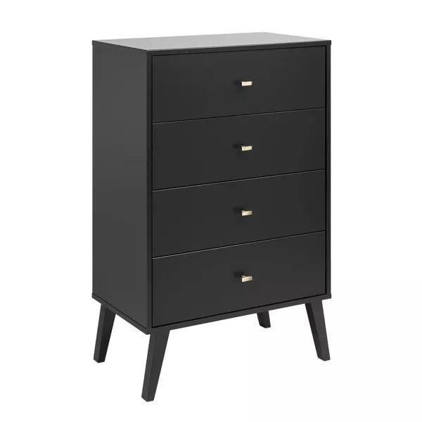 Alhome Black Unit Drawers for Modern Storage Solutions - Zrafh.com - Your Destination for Baby & Mother Needs in Saudi Arabia