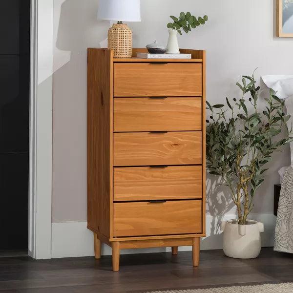 Alhome Brown Unit Drawers Elegant and Compact Storage Solution in Compressed Wood - Zrafh.com - Your Destination for Baby & Mother Needs in Saudi Arabia