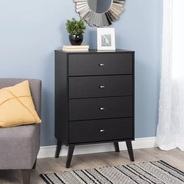 Alhome Black Unit Drawers for Modern Storage Solutions - Zrafh.com - Your Destination for Baby & Mother Needs in Saudi Arabia