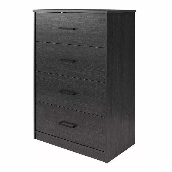 Alhome Black Unit Drawers Contemporary and Efficient Storage Solution in Compressed Wood - Zrafh.com - Your Destination for Baby & Mother Needs in Saudi Arabia