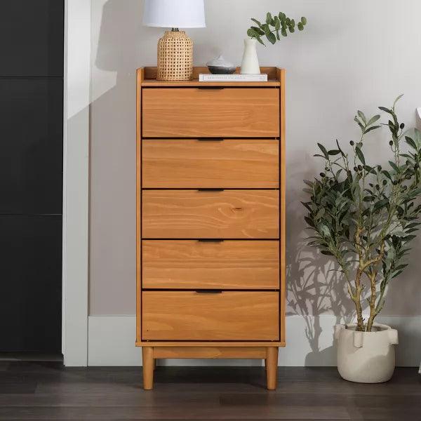 Alhome Brown Unit Drawers Elegant and Compact Storage Solution in Compressed Wood - Zrafh.com - Your Destination for Baby & Mother Needs in Saudi Arabia