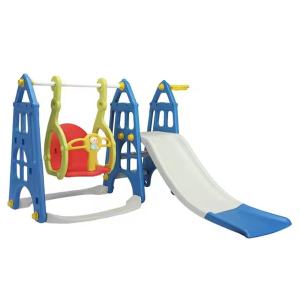 Dreeba 3 in 1 Kids Slide and Swing with Basketball Hoop Playset YT-39