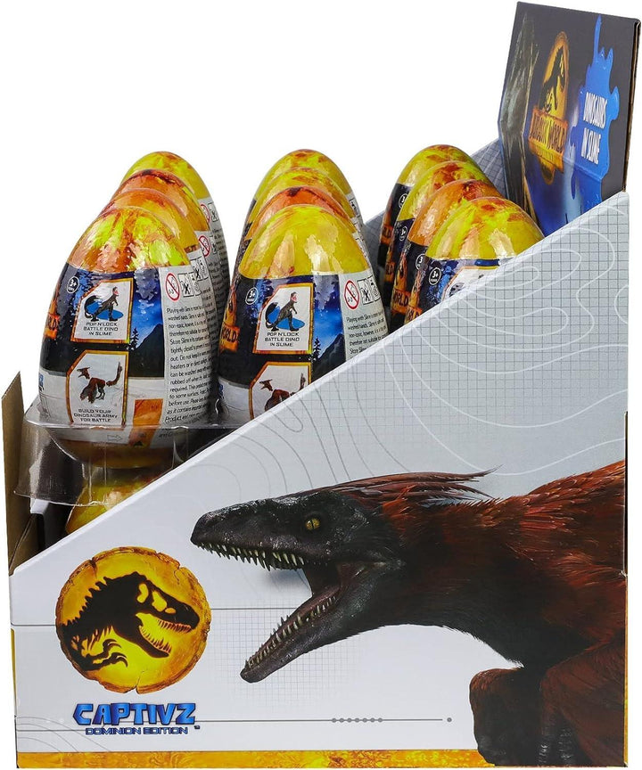 Jurassic World Captivz Dominion Edition Slime Surprise Egg with 4 surprises Asst. - Zrafh.com - Your Destination for Baby & Mother Needs in Saudi Arabia