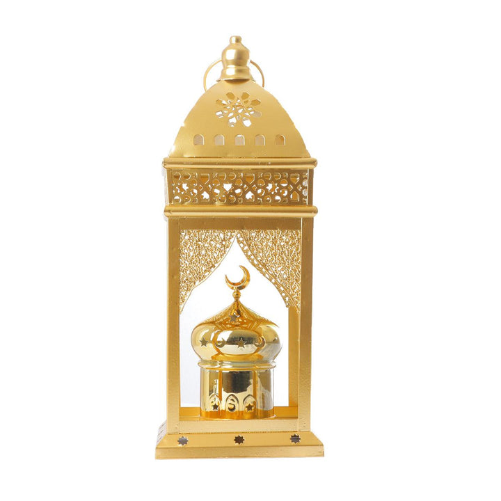 Family Ship Iron Ramadan lantern with golden lighting - Zrafh.com - Your Destination for Baby & Mother Needs in Saudi Arabia