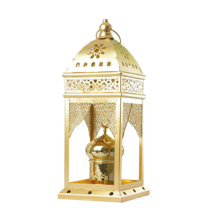 Family Ship Iron Ramadan lantern with golden lighting - Zrafh.com - Your Destination for Baby & Mother Needs in Saudi Arabia