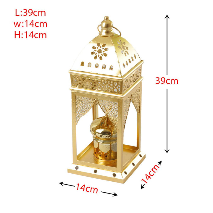 Family Ship Iron Ramadan lantern with golden lighting - Zrafh.com - Your Destination for Baby & Mother Needs in Saudi Arabia