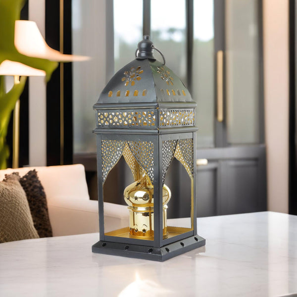 Family Ship Iron Ramadan lantern with black lighting - Zrafh.com - Your Destination for Baby & Mother Needs in Saudi Arabia
