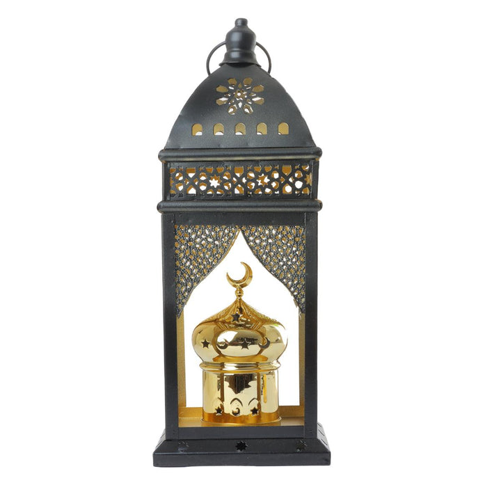 Family Ship Iron Ramadan lantern with black lighting - Zrafh.com - Your Destination for Baby & Mother Needs in Saudi Arabia