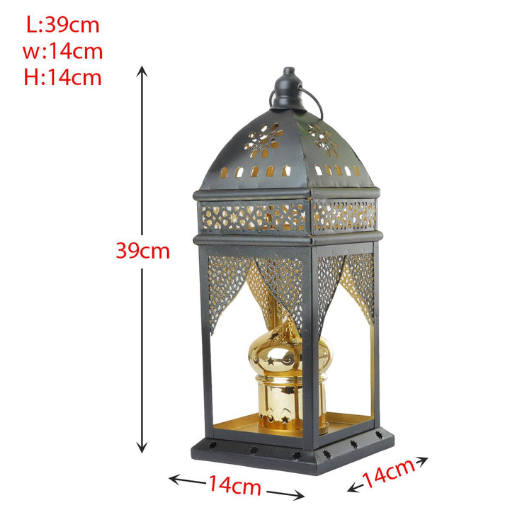 Family Ship Iron Ramadan lantern with black lighting - Zrafh.com - Your Destination for Baby & Mother Needs in Saudi Arabia