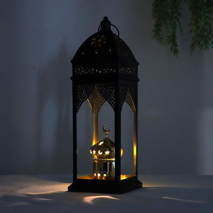 Family Ship Iron Ramadan lantern with black lighting - Zrafh.com - Your Destination for Baby & Mother Needs in Saudi Arabia