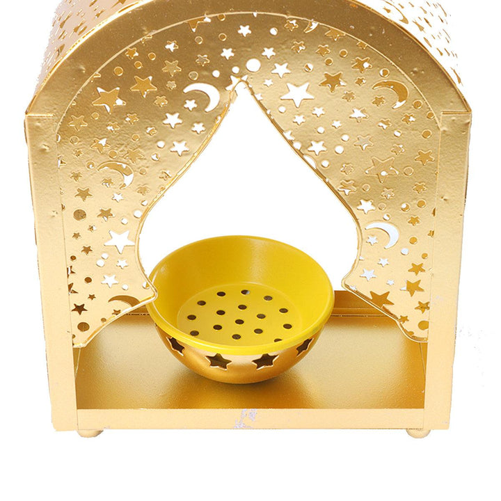 Family Ship Iron Ramadan lantern with golden lighting - Zrafh.com - Your Destination for Baby & Mother Needs in Saudi Arabia