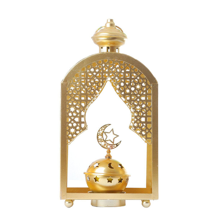 Family Ship Iron Ramadan lantern with golden lighting - Zrafh.com - Your Destination for Baby & Mother Needs in Saudi Arabia