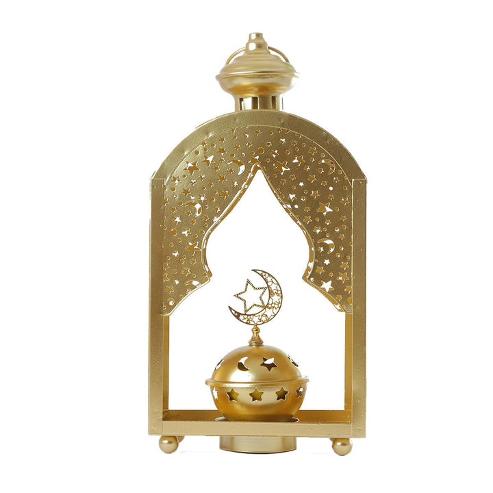 Family Ship Iron Ramadan lantern with golden lighting - Zrafh.com - Your Destination for Baby & Mother Needs in Saudi Arabia