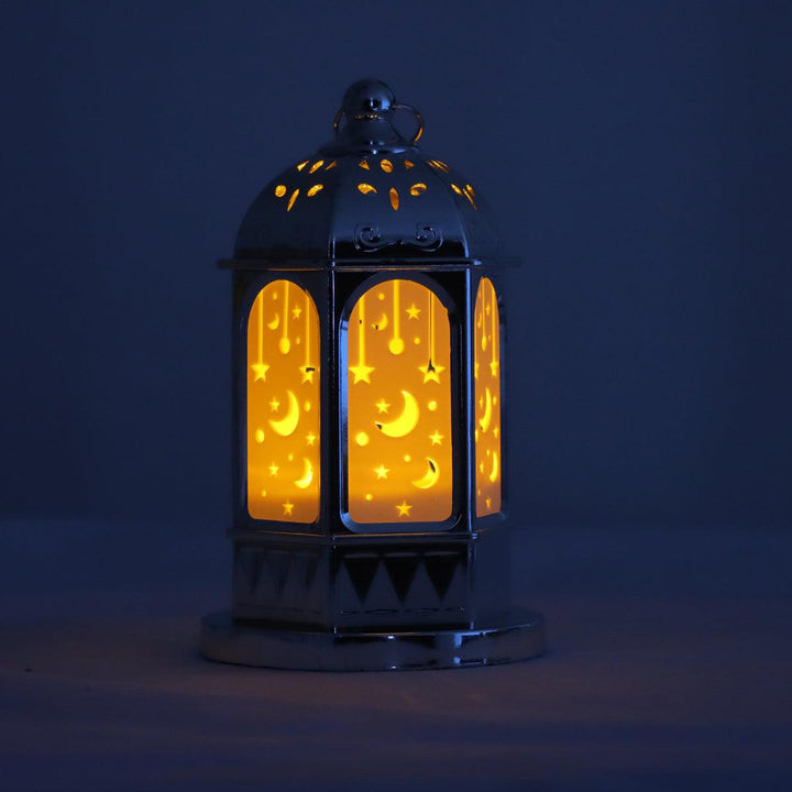 Family Ship Plastic Ramadan lantern with silver lighting - Zrafh.com - Your Destination for Baby & Mother Needs in Saudi Arabia