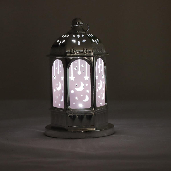 Family Ship Plastic Ramadan lantern with silver lighting - Zrafh.com - Your Destination for Baby & Mother Needs in Saudi Arabia