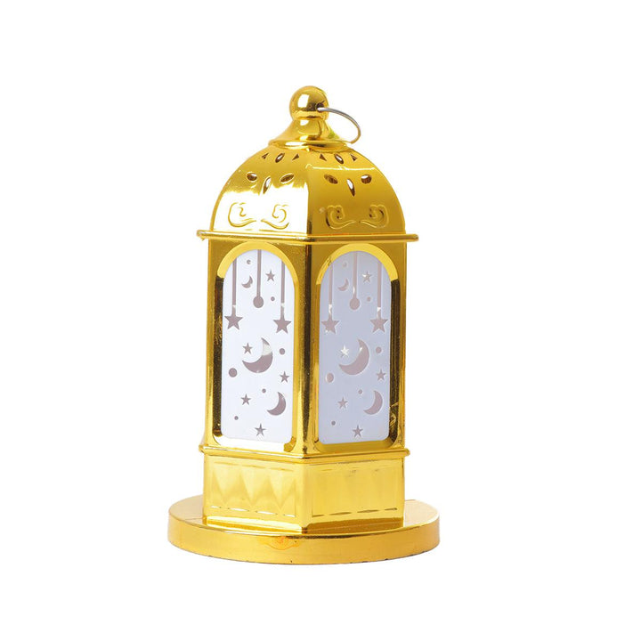 Family Ship Plastic Ramadan lantern with golden lighting - Zrafh.com - Your Destination for Baby & Mother Needs in Saudi Arabia