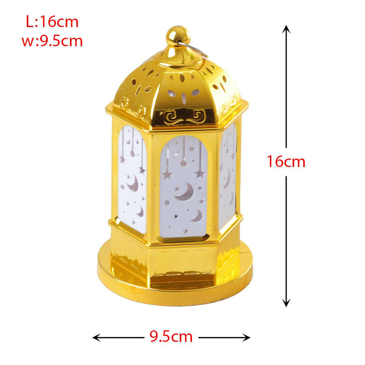 Family Ship Plastic Ramadan lantern with golden lighting - Zrafh.com - Your Destination for Baby & Mother Needs in Saudi Arabia