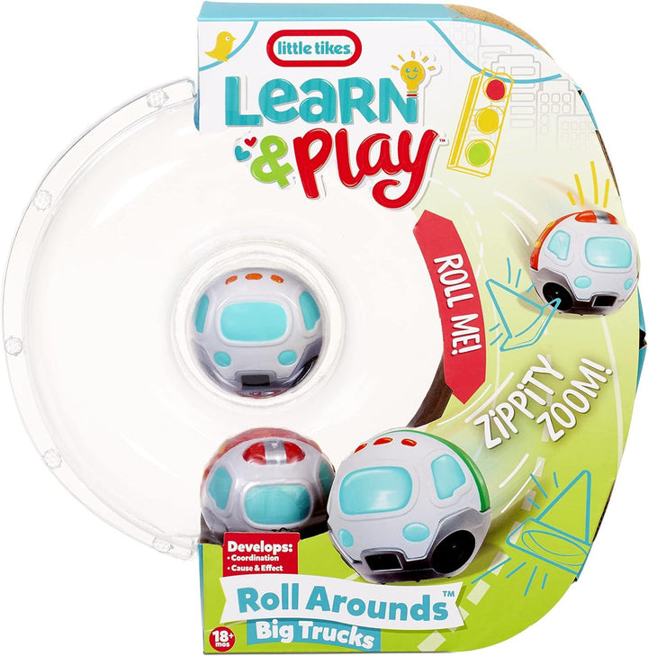 Little Tikes Learn & Play Roll Arounds Big Truck 2-Pack, Toy Vehicle and Ball Play in One, Easy Grip & Roll Cars- Birthday Gifts for Kids, Toddler Toys for Boys and Girls Ages 18 Months 1 2 3+ Years - Zrafh.com - Your Destination for Baby & Mother Needs in Saudi Arabia