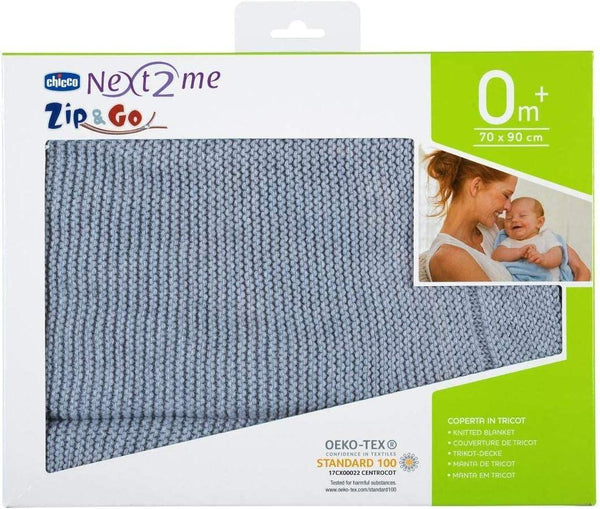 Chicco Tricot Blanket Light Grey - Zrafh.com - Your Destination for Baby & Mother Needs in Saudi Arabia