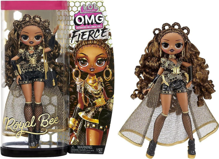 L.O.L. Surprise! 707 OMG Fierce Fashion Doll - Royal Bee, 11.5-inch Doll with Surprises Including Outfits and Accessories - Zrafh.com - Your Destination for Baby & Mother Needs in Saudi Arabia