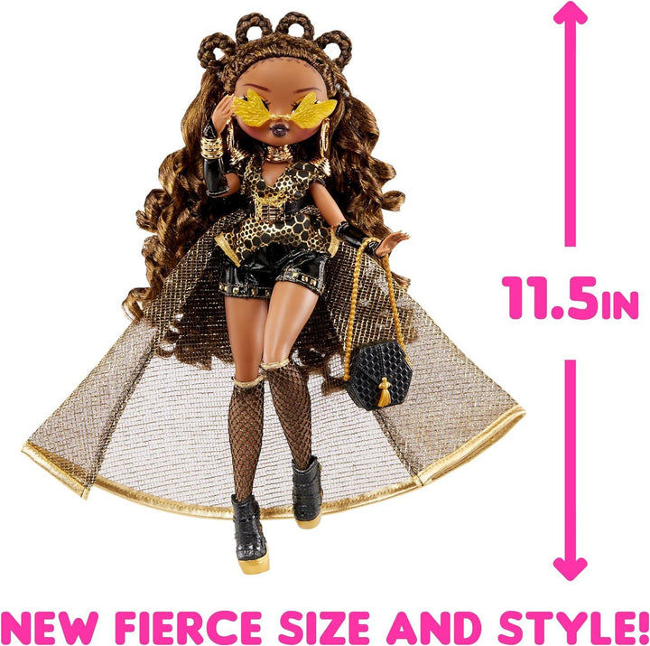 L.O.L. Surprise! 707 OMG Fierce Fashion Doll - Royal Bee, 11.5-inch Doll with Surprises Including Outfits and Accessories - Zrafh.com - Your Destination for Baby & Mother Needs in Saudi Arabia