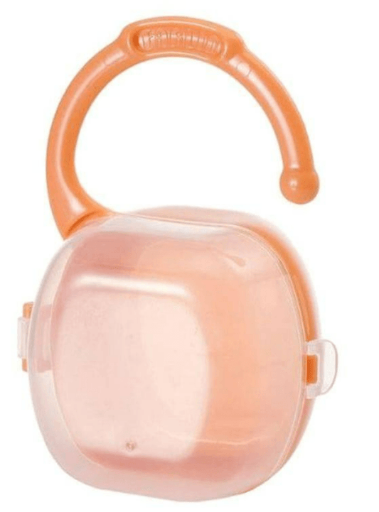 Farlin Tick Tock Pacifier Storage Box - Orange - ZRAFH