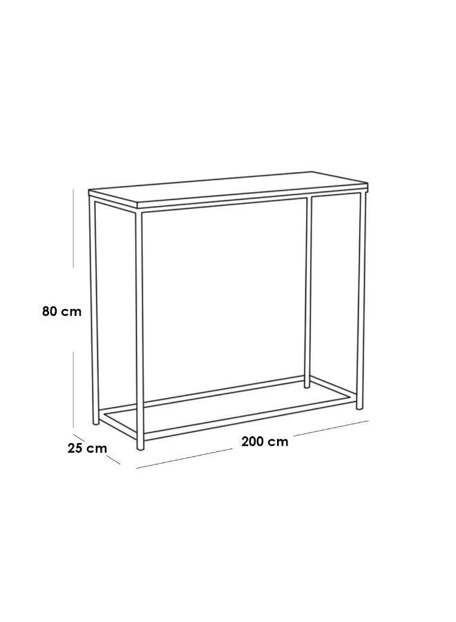 Alhome Entrance Table 25x80x200 cm - Black - AL-245 - Zrafh.com - Your Destination for Baby & Mother Needs in Saudi Arabia