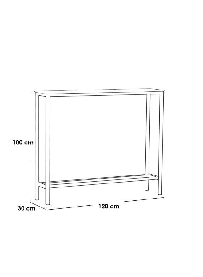 Alhome Entrance Table 120x30x100 cm - Black - AL-515 - Zrafh.com - Your Destination for Baby & Mother Needs in Saudi Arabia