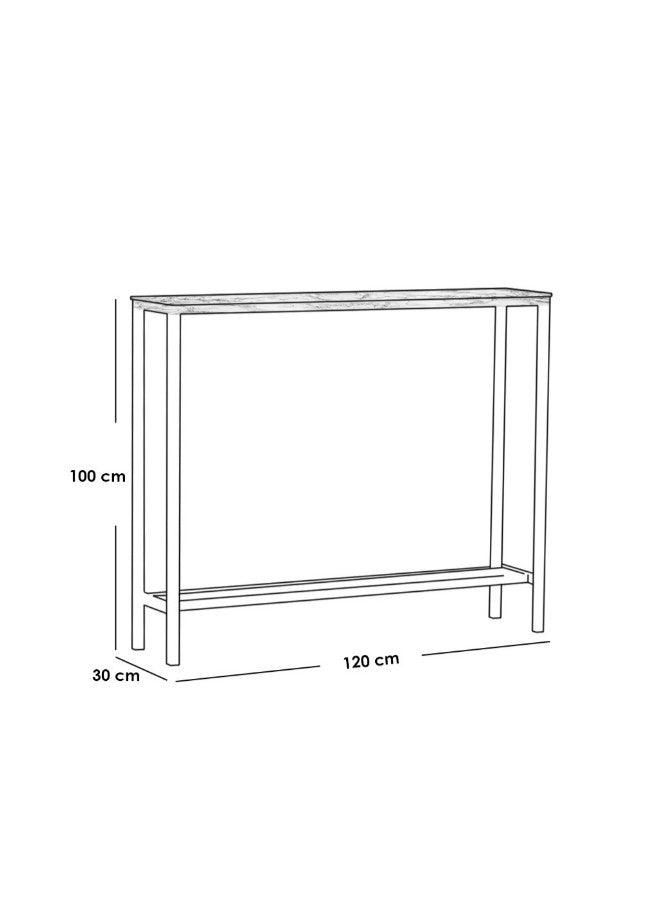 Alhome Entrance Table - 100x30x120 cm - Gold - AL-609 - Zrafh.com - Your Destination for Baby & Mother Needs in Saudi Arabia