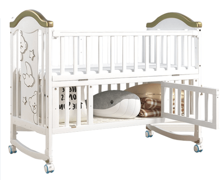 Dreeba Multifunctional Baby Crib - White -WBB598G - ZRAFH