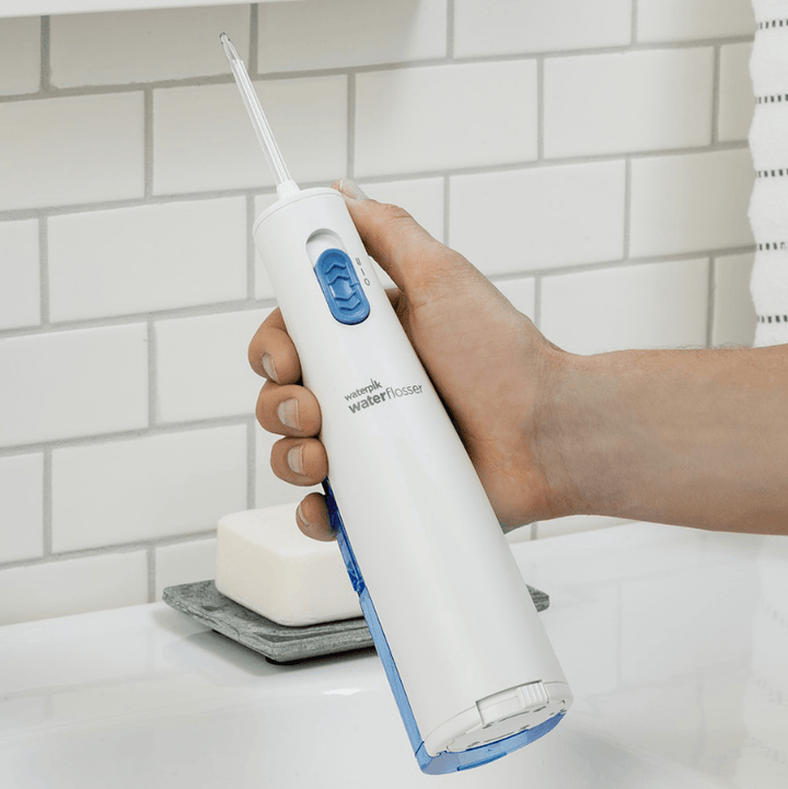Waterpik Cordless Water Flosser, Battery Operated & Portable for Travel & Home, ADA Accepted Cordless Express, White WF-02 - Zrafh.com - Your Destination for Baby & Mother Needs in Saudi Arabia