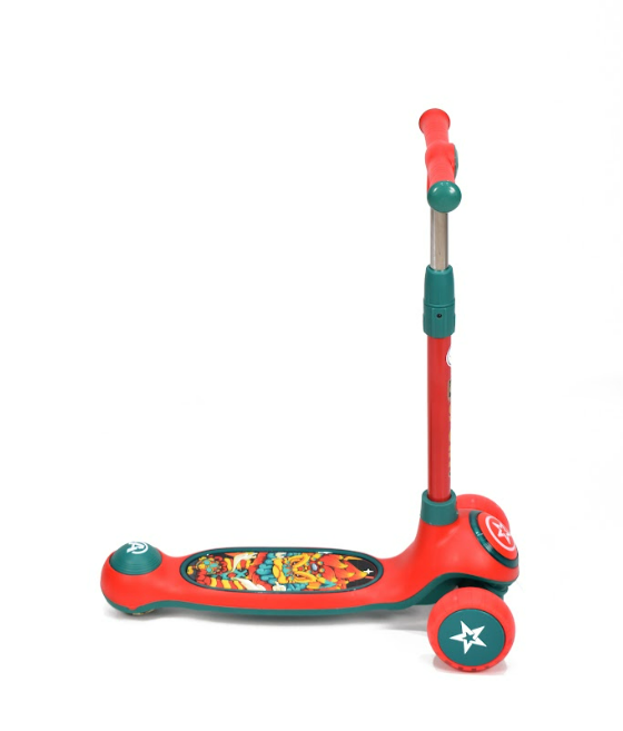 Amla - Three-Cover Scooter With Music, Red Color Flbb-908R - Zrafh.com - Your Destination for Baby & Mother Needs in Saudi Arabia