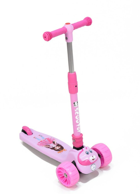 Amla - Three Cover Music Scooter, Pink Flbb-805P - Zrafh.com - Your Destination for Baby & Mother Needs in Saudi Arabia