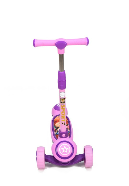 Amla - Three Tire Music Scooter, Pink Flbb-908P - Zrafh.com - Your Destination for Baby & Mother Needs in Saudi Arabia