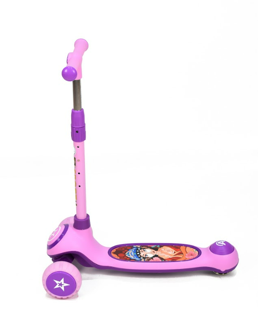 Amla - Three Tire Music Scooter, Pink Flbb-908P - Zrafh.com - Your Destination for Baby & Mother Needs in Saudi Arabia