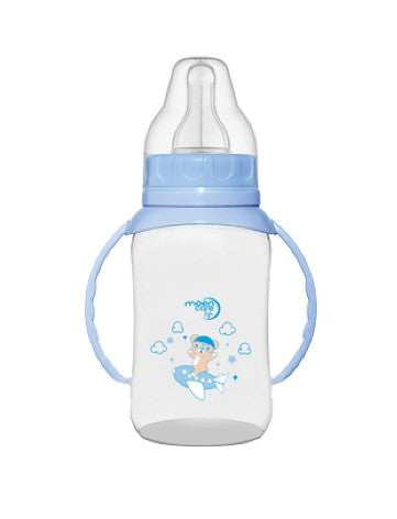 Mooncare Life Classic Baby Bottle with Side Handles, Made of FDA Approved Raw Materials, BPA Free - For Babies 6-18 Months, 150ml