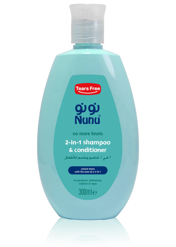 Nunu 2 in 1 Baby Shampoo & Conditioner 300 ml - ZRAFH