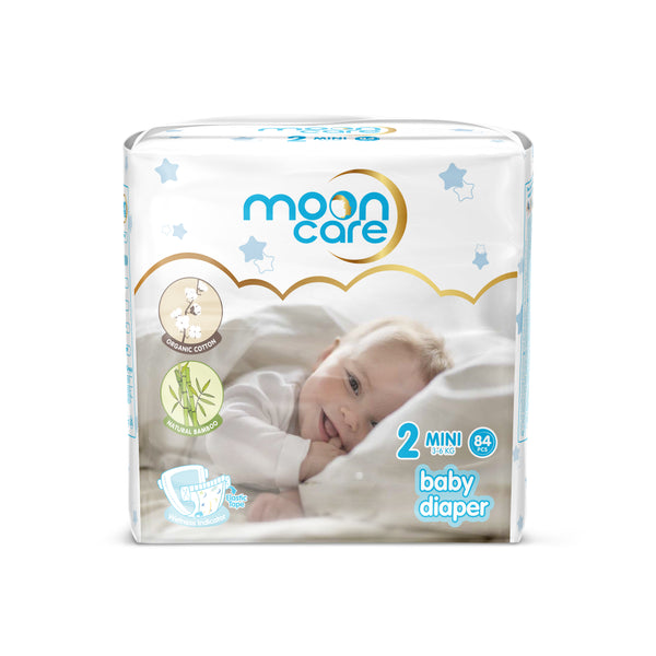 Mooncare Newborn Baby Diapers Size 2 Mini 