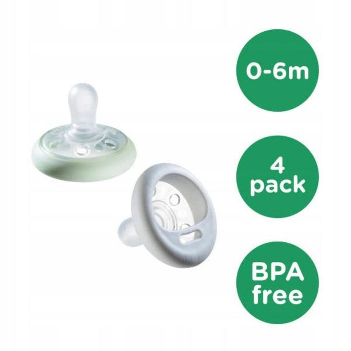 Tommee Tippee Ultra Light Silicone Soother - 0 To 6 Months - Girl - Zrafh.com - Your Destination for Baby & Mother Needs in Saudi Arabia