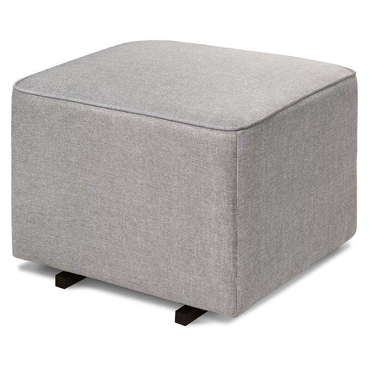 Alhome Linen Gray Pouf Malaysian Wood, Linen Fabric, Gray Color (55x55x40) - Zrafh.com - Your Destination for Baby & Mother Needs in Saudi Arabia