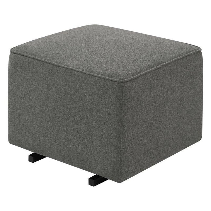 Alhome Linen Gray Pouf Malaysian Wood, Linen Fabric, Gray Color (55x55x40) - Zrafh.com - Your Destination for Baby & Mother Needs in Saudi Arabia