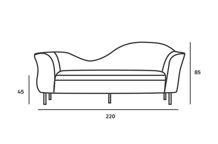 Serene Blue Velvet 3-Seater Sofa Swedish Wood By Alhome - Zrafh.com - Your Destination for Baby & Mother Needs in Saudi Arabia