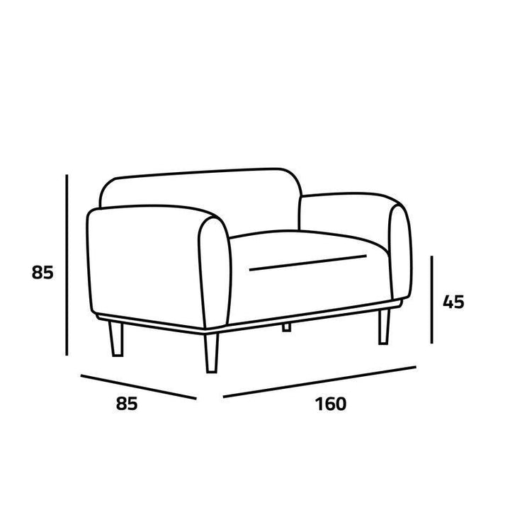 Crisp White Boucle 2-Seater Sofa Swedish Wood By Alhome - Zrafh.com - Your Destination for Baby & Mother Needs in Saudi Arabia