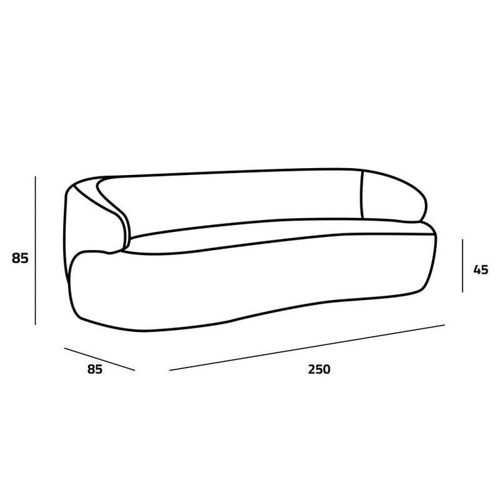 Expansive Gray Boucle 3-Seater Sofa Swedish Wood By Alhome - Zrafh.com - Your Destination for Baby & Mother Needs in Saudi Arabia