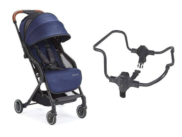 Contours Bitsy Elite Compact Fold Lightweight Travel Baby Stroller with Contour Universal Car Seat Adaptor - Blue - Zrafh.com - Your Destination for Baby & Mother Needs in Saudi Arabia